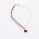 Wholesale Red Heart Pearl Simple Necklace Wholesale Red Heart Pearl Simple Necklace